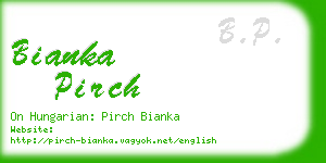 bianka pirch business card